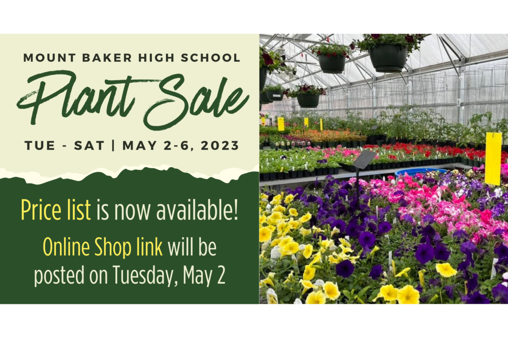 VIEW PRICES & SHOP IN-PERSON MAY 5 & 6 | Mt. Baker Plant Sale | Mount ...