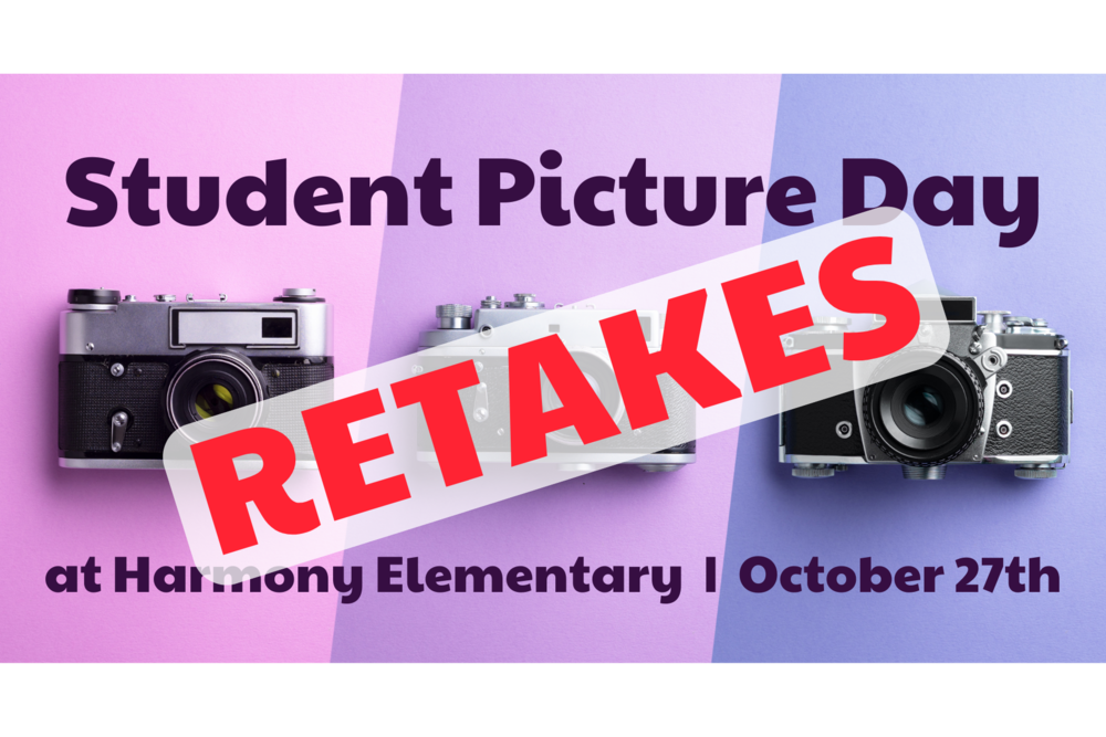 Harmony Elementary Student Picture RETAKES | October 27th