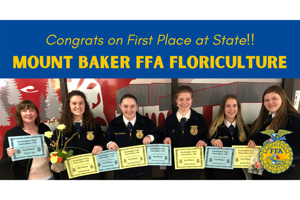 Mount Baker FFA Floriculture Wins 1st at State