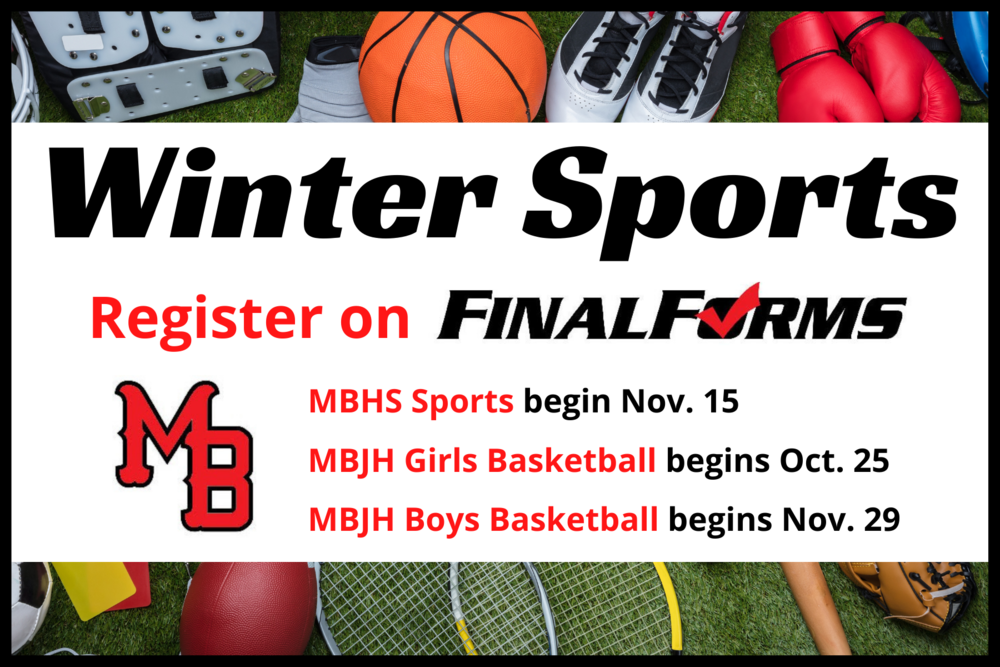 Winter Sports Registration NOW OPEN for MBJH & MBHS
