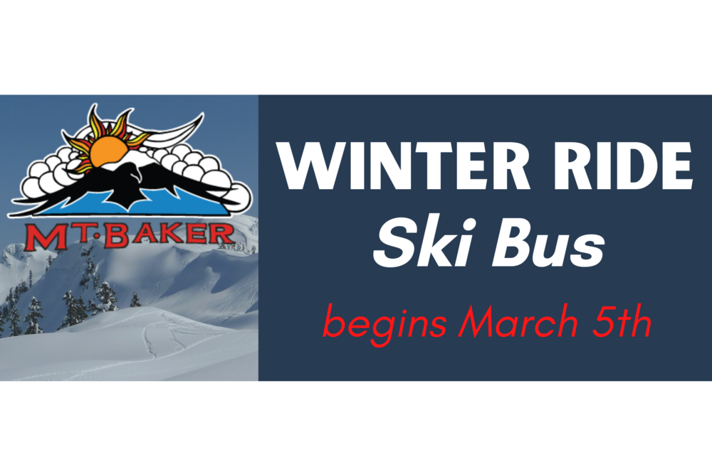 Winter Ride / Ski Bus begins March 5th