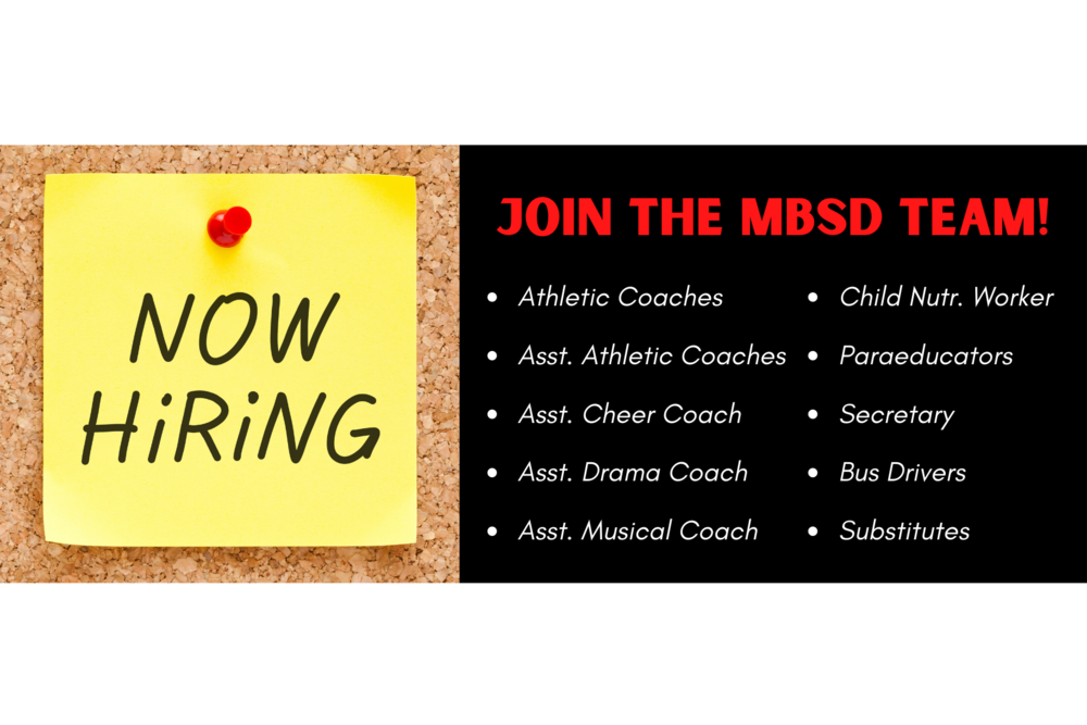 The MBSD is Hiring! | Apply Today