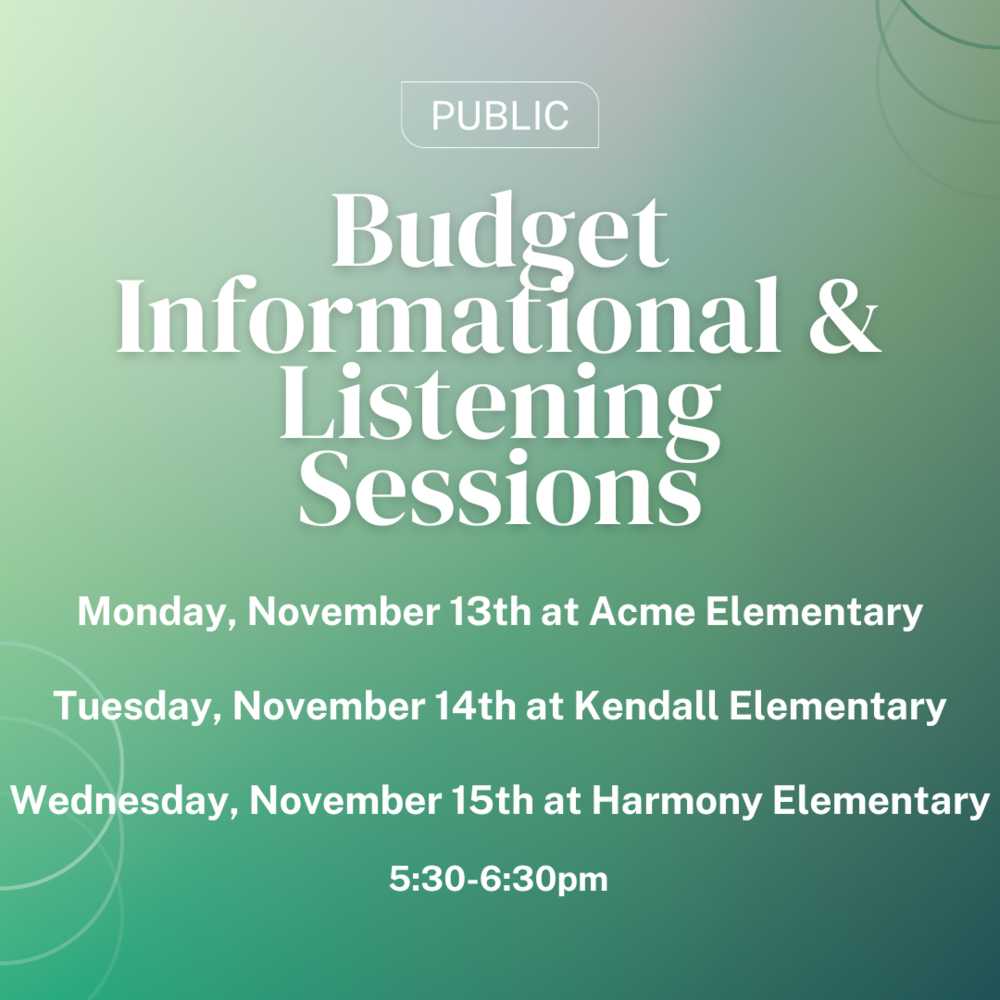 Budget Info & Listening Sessions | Kendall Elementary