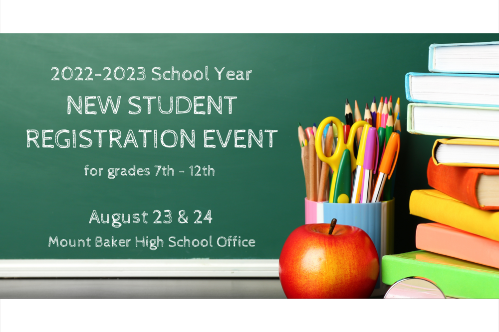 New Student Registration Event | Grades 7th - 12th