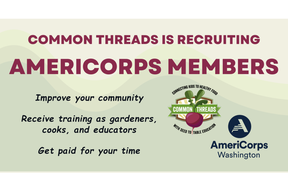 Common Threads is recruiting AmeriCorps members