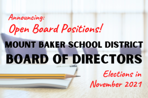 Two Board Director Positions are Up for Election in November 2021